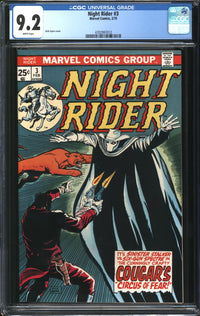 Night Rider (1974) #3 CGC 9.2 NM-