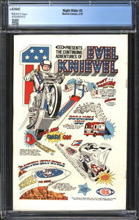 Night Rider (1974) #3 CGC 9.2 NM-