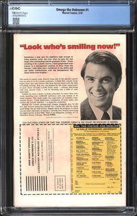 Omega The Unknown (1976) #1 CGC 9.8 NM/MT