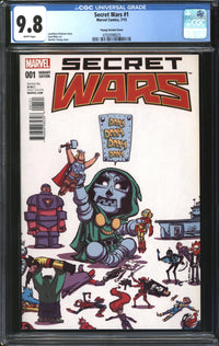 Secret Wars (2015) #1 Skottie Young Variant CGC 9.8 NM/MT