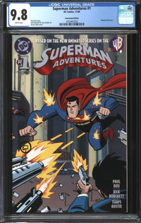 Superman Adventures (1996) # 1 Newsstand Edition CGC 9.8 NM/MT