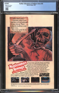 Further Adventures Of Indiana Jones (1983) #25 CGC 9.8 NM/MT