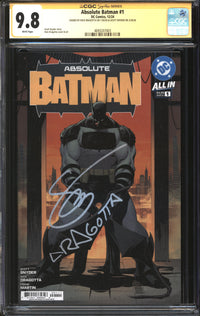 Absolute Batman (2024) # 1 CGC Signature Series 9.8 NM/MT Signed Nick Dragotta & Scott Snyder