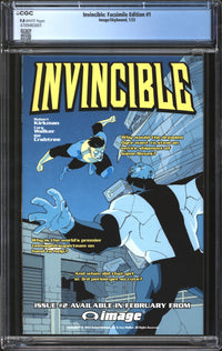 Invincible: Facsimile Edition (2023) #1 CGC 9.8 NM/MT
