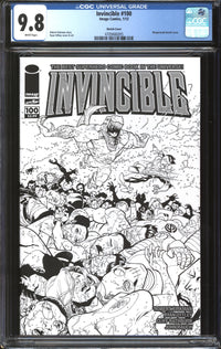 Invincible (2003) #100 Ryan Ottley Sketch Cover CGC 9.8 NM/MT