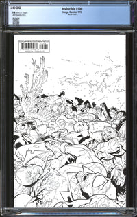 Invincible (2003) #100 Ryan Ottley Sketch Cover CGC 9.8 NM/MT