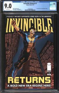 Invincible Returns (2010) #1 CGC 9.0 VF/NM