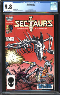 Sectaurs (1985) #8 CGC 9.8 NM/MT