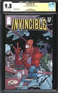 Invincible (2003) # 23 CGC x JSA Signature Series 9.8 NM/MT Signed Robert Kirkman