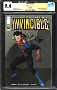 Invincible (2003) # 75 Variant Cover CGC x JSA Signature Series 9.4 NM Signed Ryan Ottley
