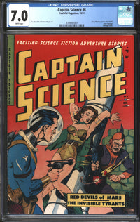Captain Science (1950) #6 CGC 7.0 FN/VF