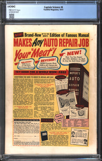 Captain Science (1950) #6 CGC 7.0 FN/VF