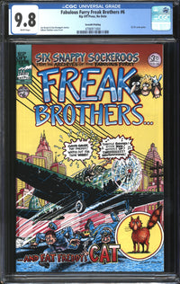 Fabulous Furry Freak Brothers (1971) # 6 Seventh Printing CGC 9.8 NM/MT