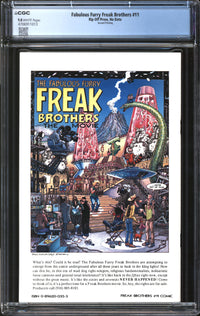 Fabulous Furry Freak Brothers (1971) #11 Second Printing CGC 9.8 NM/MT