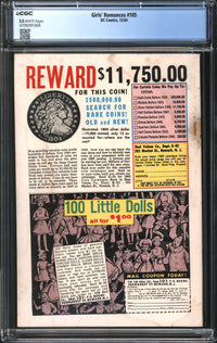 Girls' Romances (1950) #105 CGC 2.5 GD+