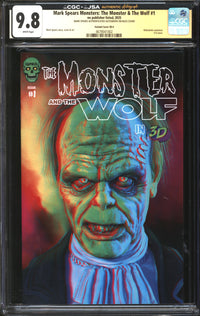 Mark Spears Monsters: The Monster & The Wolf (2025) #1 Kickstarter Exclusive Variant Cover 3D-4 CGC x JSA Signature Series 9.8 NM/MT Signed & Numbered Mark Spears #30/100