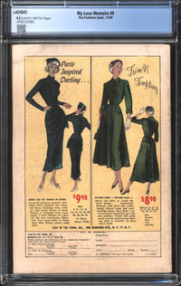 My Love Memoirs (1949) #9 CGC 4.5 VG+