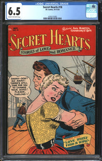 Secret Hearts (1949) #18 CGC 6.5 FN+