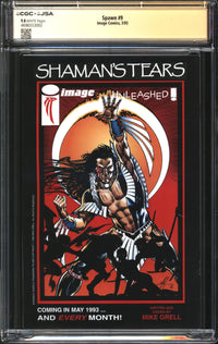 Spawn (1992) #  9 CGC x JSA Signature Series 9.8 NM/MT Signed Todd McFarlane