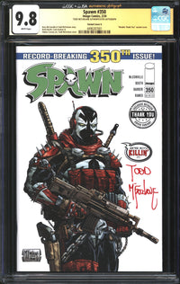 Spawn (1992) #350 Retailer "Thank You" Variant Cover G CGC x JSA Signature Series 9.8 NM/MT Signed Todd McFarlane