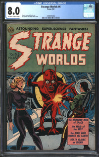 Strange Worlds (1950) #6 CGC 8.0 VF