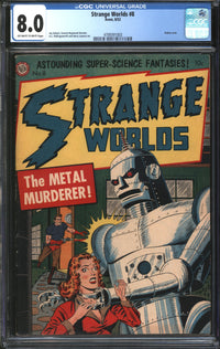 Strange Worlds (1950) #8 CGC 8.0 VF