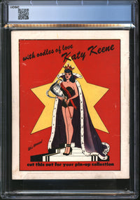 Katy Keene Three Dimension Comics (1953) #1 (3-D Glasses Missing) CGC 2.5 GD+