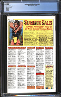 Amazing Spider-Man (1963) #365 CGC 9.8 NM/MT