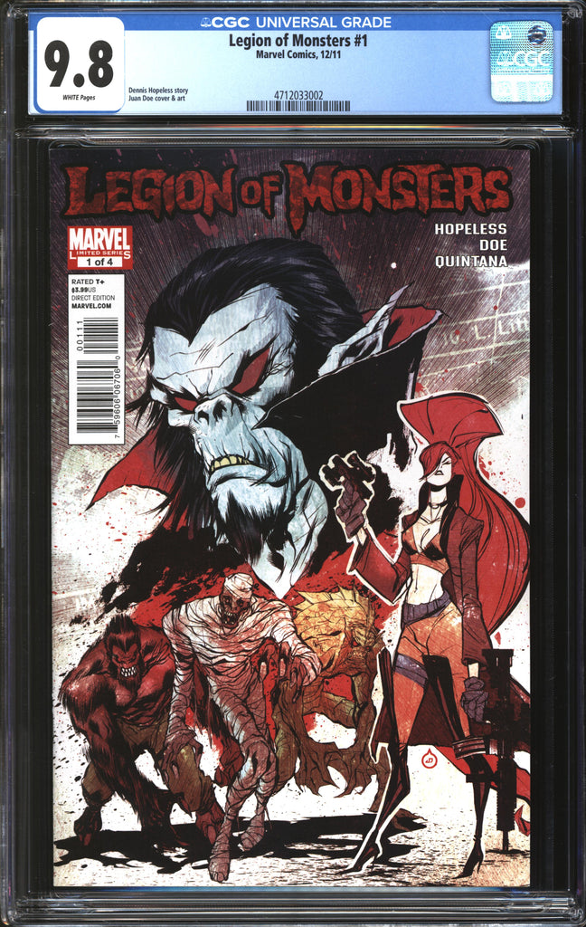 marvel legion of monsters Legion Of Monsters (2011) #1 CGC 9.8 NM/MT – Red Hood Comics