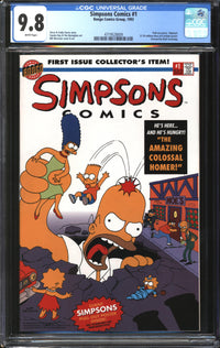 Simpsons Comics (1993) # 1 CGC 9.8 NM/MT