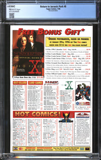 Return To Jurassic Park (1995) #8 Newsstand Edition CGC 9.8 NM/MT