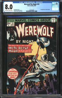 Werewolf By Night (1972) #33 CGC 8.0 VF