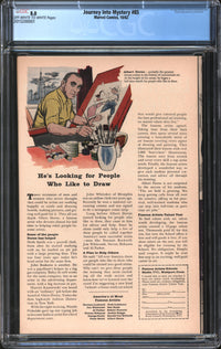 Journey Into Mystery (1952) #85 CGC 8.0 VF