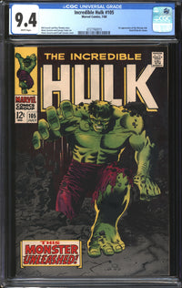 Incredible Hulk (1962) #105 CGC 9.4 NM