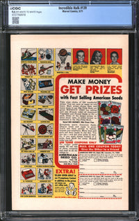 Incredible Hulk (1962) #139 CGC 9.6 NM+