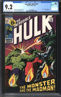 Incredible Hulk (1962) #144 CGC 9.2 NM-