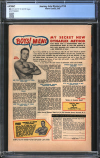Journey Into Mystery (1952) #114 CGC 8.0 VF