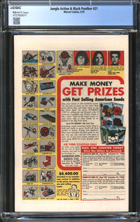 Jungle Action (1972) #21 CGC 9.0 VF/NM