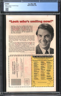 Iron Man (1968) # 85 CGC 9.8 NM/MT
