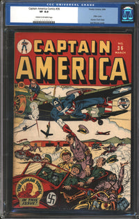 Captain America Comics (1941) #36 CGC 8.0 VF