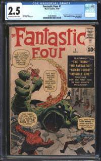 Fantastic Four (1961) #  1 CGC 2.5 GD+