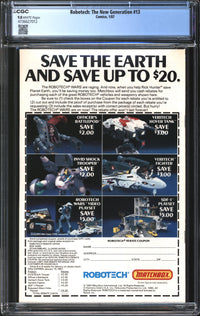 Robotech: The New Generation (1985) #13 CGC 9.8 NM/MT