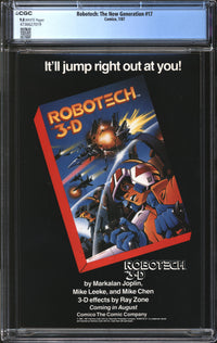 Robotech: The New Generation (1985) #17 CGC 9.8 NM/MT