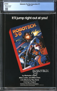 Robotech: The New Generation (1985) #17 CGC 9.8 NM/MT