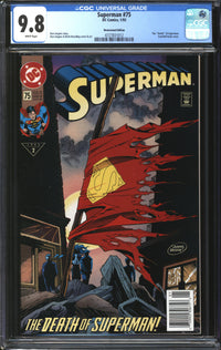 Superman (1987) # 75 Newsstand Edition CGC 9.8 NM/MT
