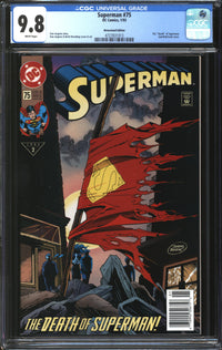 Superman (1987) # 75 Newsstand Edition CGC 9.8 NM/MT