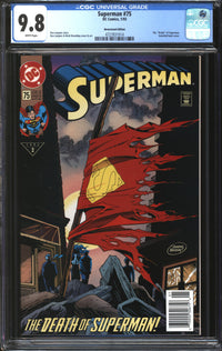 Superman (1987) # 75 Newsstand Edition CGC 9.8 NM/MT
