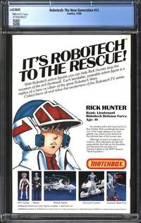 Robotech: The New Generation (1985) #12 CGC 9.8 NM/MT