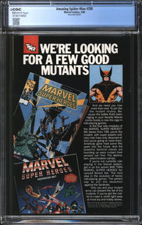 Amazing Spider-Man (1963) #298 Newsstand Edition CGC 9.4 NM