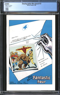 Amazing Spider-Man Annual (1987) #21 CGC 9.8 NM/MT